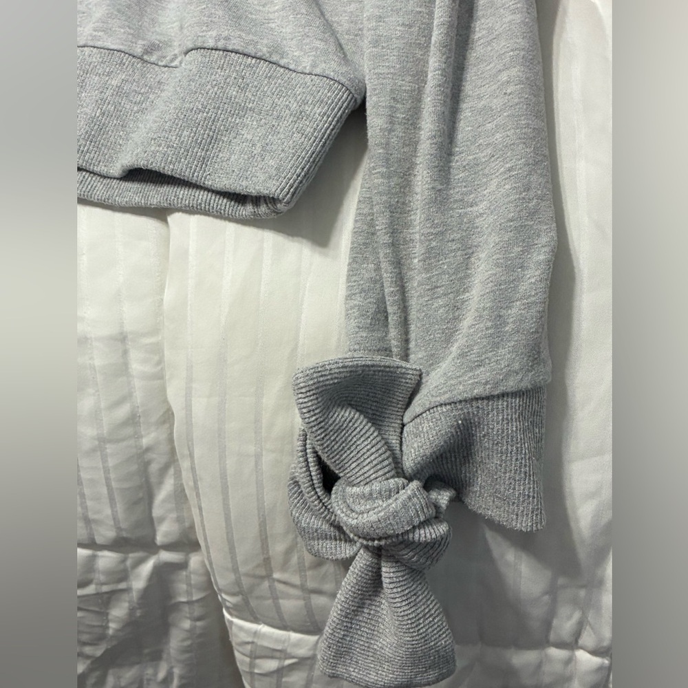 Lulu's Light Gray Ribbed Sweater - Picture 5 of 5